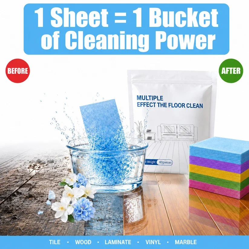 Multiple Effect The Floor Clean Tablets for Mopping, Quick Shine Cleaner