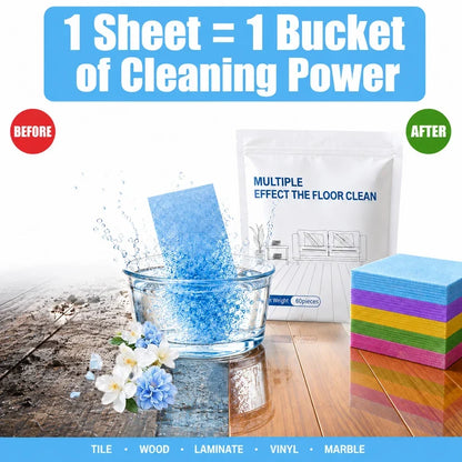 Multiple Effect The Floor Clean Tablets for Mopping, Quick Shine Cleaner