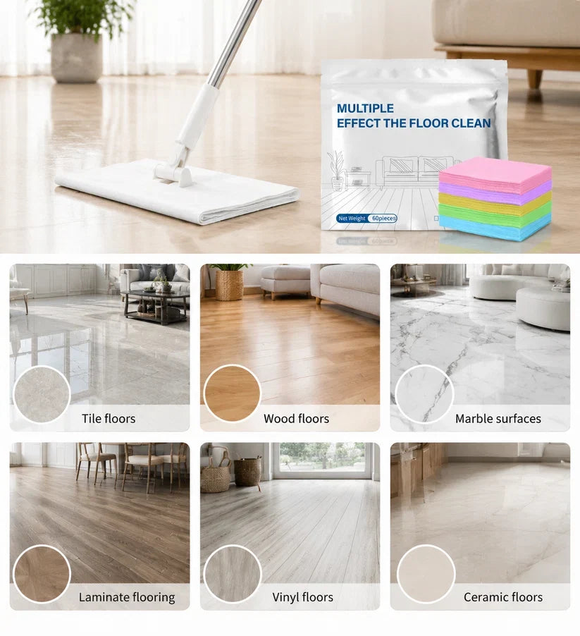Multiple Effect The Floor Clean Tablets for Mopping, Quick Shine Cleaner