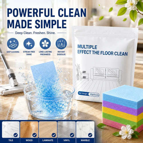 Multiple Effect The Floor Clean Tablets for Mopping, Quick Shine Cleaner