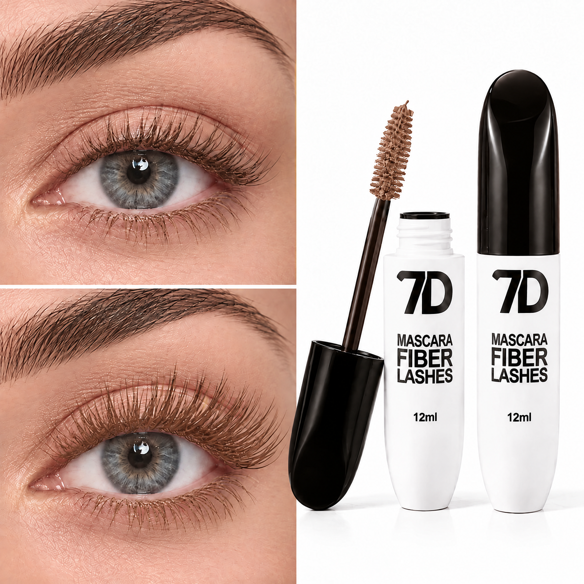 7D Silk Fiber Black Lengthening Mascara - Adult Beauty Makeup✨