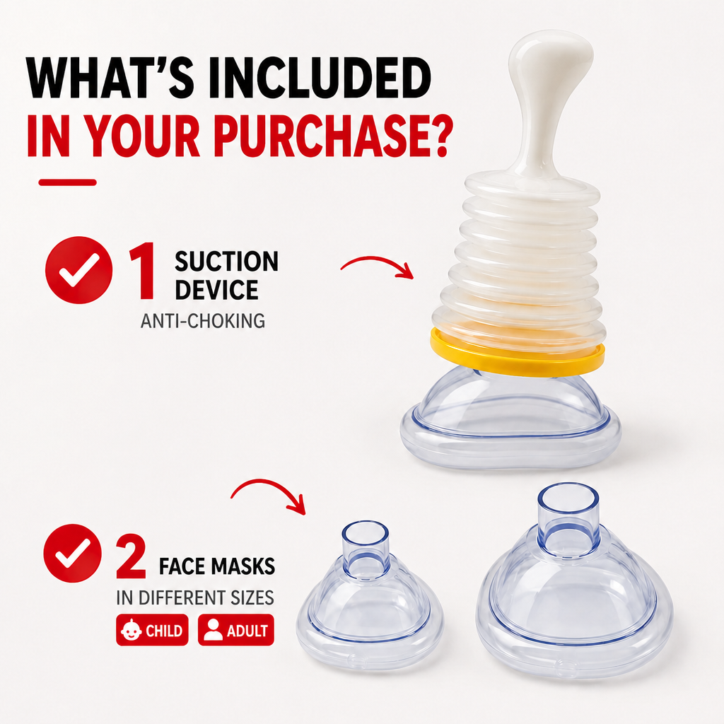 Emergency Choking Rescue Kit - For Adults & Children
