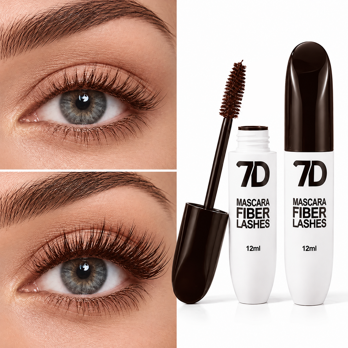 7D Silk Fiber Black Lengthening Mascara - Adult Beauty Makeup✨