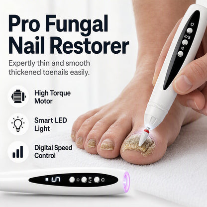 🔥 50% OFF 2-in-1 Electric Nail Drill with UV Gel Light Portable Manicure Pedicure Kit